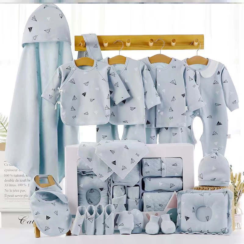 Hộp quà cho bé sơ sinh spree cho bé mùa thu và mùa đông mẫu quần áo mùa đông chia một tháng dễ thương đồ ngủ mùa đông phù phiếm - Bộ quà tặng em bé