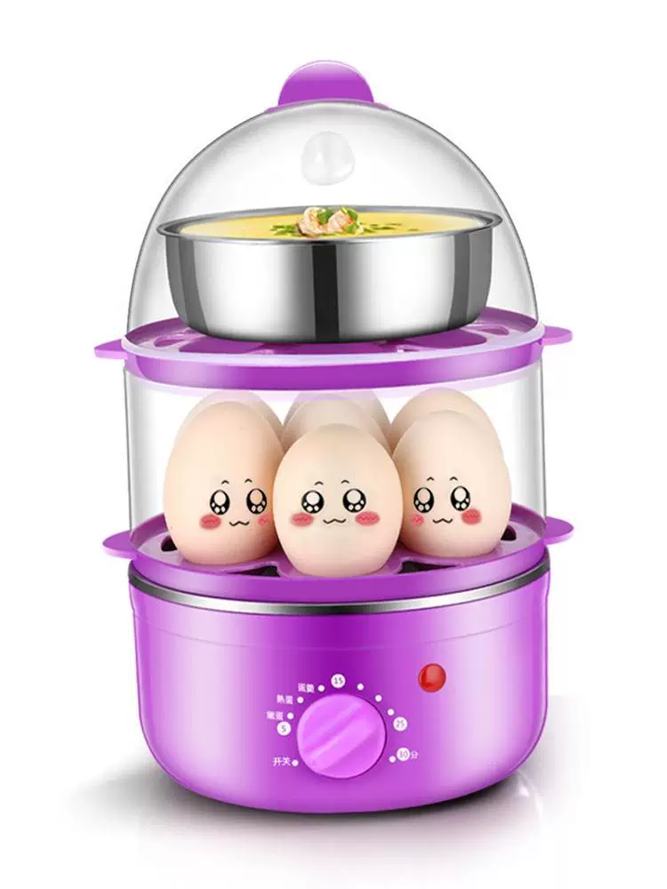 Tự động tắt nguồn với nồi trứng, đồ ăn sáng hấp trứng thường xuyên, máy nấu súp trứng nhỏ, nhà nhỏ 1 người - Nồi trứng