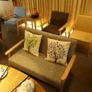 Quán cà phê băng ghế thoải mái làm đẹp thẩm mỹ viện sofa nhỏ thương lượng đồ nội thất phòng dễ thương đôi tròn mở rộng chỗ ngồi văn học - FnB Furniture