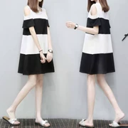 Mùa hè 2019 phiên bản Hàn Quốc mới của chiếc váy sọc sọc mỏng thời trang nữ giản dị quây hoang Một chiếc váy chữ - Sản phẩm HOT