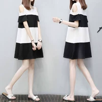 Mùa hè 2019 phiên bản Hàn Quốc mới của chiếc váy sọc sọc mỏng thời trang nữ giản dị quây hoang Một chiếc váy chữ - Sản phẩm HOT đầm thiết kế cao cấp