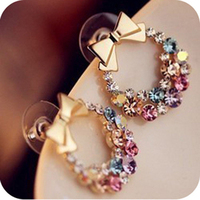 New Fashion Designer Jewelry Colorful Rhinestone Imitation P