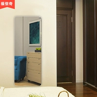 Fuxinqi gương không viền gương treo tường không viền tường cửa hàng quần áo gương đầy đủ chiều dài gương kính phù hợp gương - Gương gương treo tường phòng khách