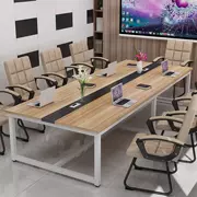 Bàn hội nghị bàn dài đơn giản hiện đại hình chữ nhật bàn đào tạo bàn dài bàn văn phòng nội thất nhân viên bàn - Nội thất văn phòng