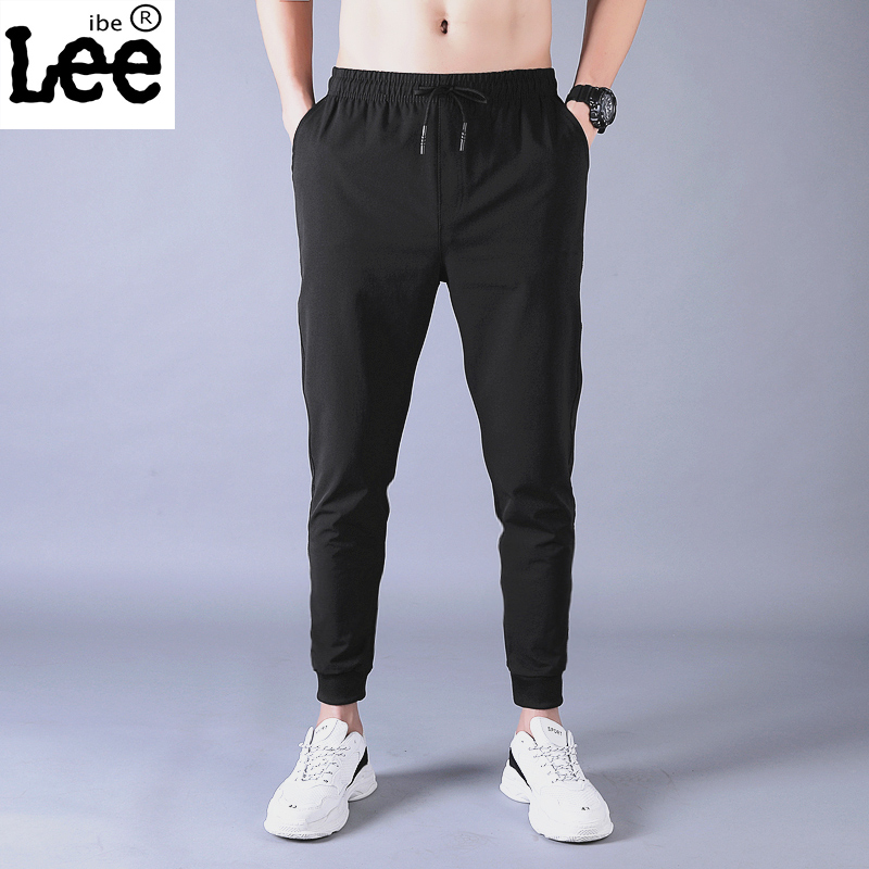 ibelee夏季薄款男宽松百搭男裤