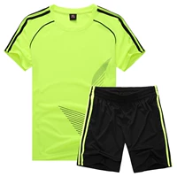 Trận đấu bóng đá quần áo đội bóng quần áo trẻ em tay ngắn người lớn phù hợp với ánh sáng bảng tùy chỉnh đào tạo quần áo áo nam và nữ quần áo nhỏ - Thể thao sau quần chạy bộ nam nike