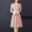 Zhuo Tu nữ 2019 hè mới đầm ngắn tay voan đầm thời trang eo qua đầu gối Một chiếc váy chữ - A-Line Váy