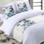 Khách sạn bộ đồ giường khách sạn cao cấp trang trí màu rắn đuôi giường giường cờ đuôi giường pad giường bao gồm giường gió quốc gia dải - Trải giường drap giường mát lạnh