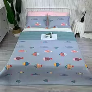 Giặt bông twill phong cách Hàn Quốc bí mật quilting mùa hè tấm trải giường nệm mùa hè bộ đồ giường mát mẻ ba bộ - Trải giường