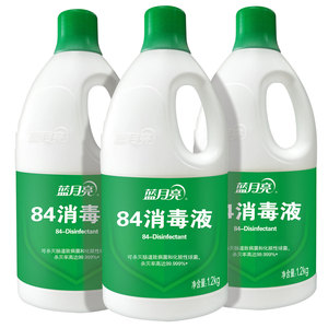 蓝月亮84消毒液600g*6瓶装家用室内消毒水杀菌率99.999%含氯除菌