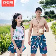 Cặp đôi bơi nữ che bụng đã mỏng Hàn Quốc mặc đồ tắm mùa xuân yêu thích bộ đồ bơi ba mảnh đi biển bên bờ biển - Vài đồ bơi