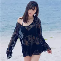 2019 áo tắm mới bikini nữ ba mảnh kích thước ngực gợi cảm tập hợp thép tấm bảo thủ kiểu váy bơi mùa xuân nóng bỏng - Bikinis bộ đồ tắm biển nữ