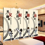Taekwondo chiến đấu võ thuật tường gấp màn hình phân vùng thời trang phòng khách lối vào phòng đào tạo trẻ em - Màn hình / Cửa sổ