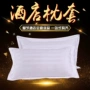 Khách sạn bộ đồ giường bán buôn tùy chỉnh-thực hiện màu trắng tinh khiết satin polyester bông dày duy nhất gối gối khăn gối đầu