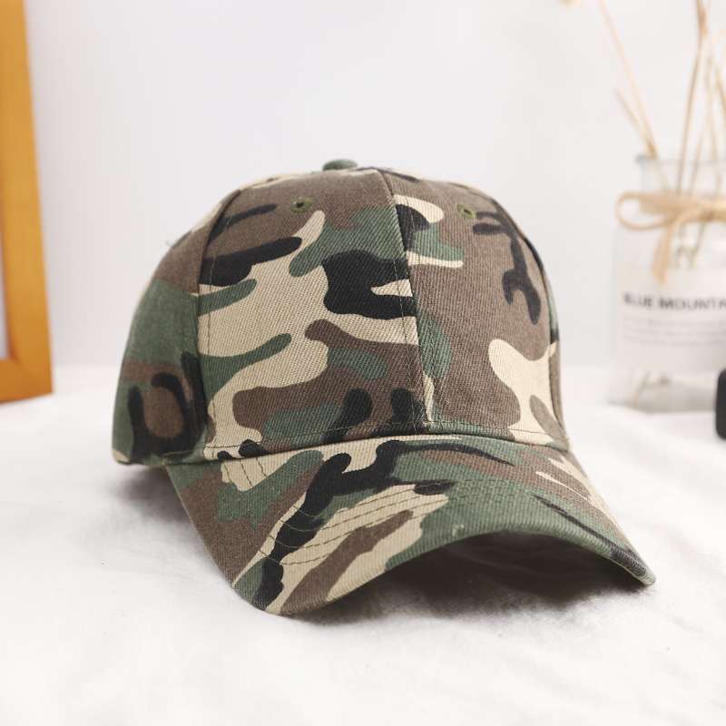 Army GreenBaseball cap female Sun hat camouflage peaked cap outdoors man service cap Sun hat Military training motion Hat Korean version tide