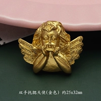 Желтая оранжевая рука Хэндикулин-золотом 1