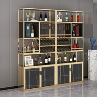 Легкий роскошный винный шкаф приземляется на стене, Simplicity Restaurant Bar Wine Glass Heress Learc