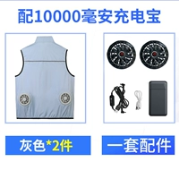 Серый (2 штука топа+вентилятор+10 000 зарядных сокровищ)