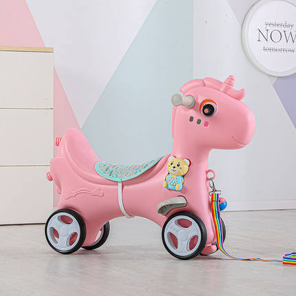 儿童摇摇马宝宝小木马两用摇摇车