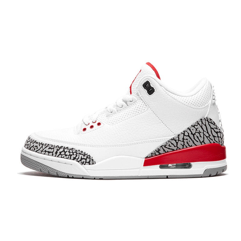 Hurricane Aj3Retrojordanik Basketball shoes AJ3 Hiroshi Fujiwara black and white cement North Carolina blue Flaming red chlorophyll Men's and women's shoes