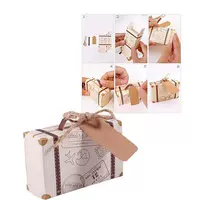 50pcs Mini Suitcase Favor Box Party Favor Candy Box, Vintage