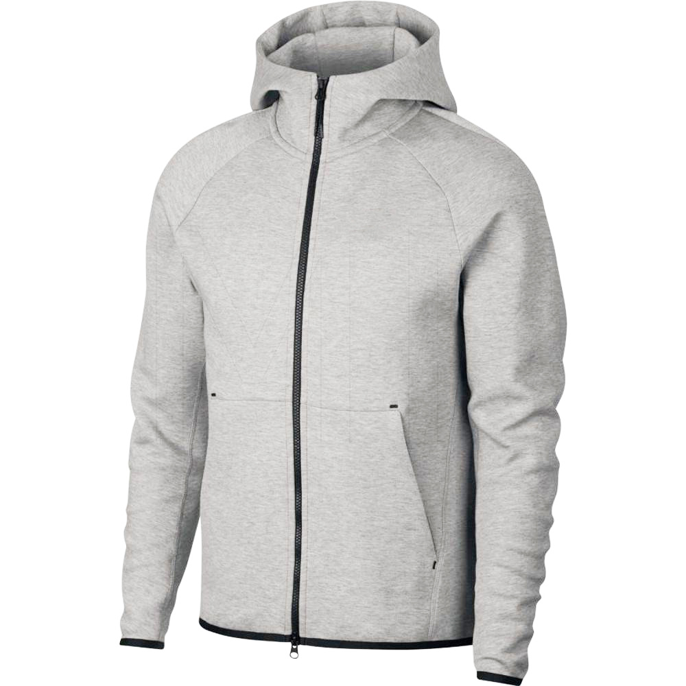 Light GreyTechfleecesportwear original male Athletic Wear Bodybuilding Jacket ventilation leisure time Hooded loose coat
