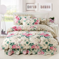 Mùa hè đặc biệt bốn mảnh cotton cotton bed bed bed bed cover 1.2 1.5 1.8 2 m bộ đồ giường - Váy Petti váy giường