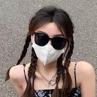 Модные солнцезащитные очки, трендовый универсальный уличный солнцезащитный крем для путешествий, популярно в интернете, в корейском стиле, УФ-защита
