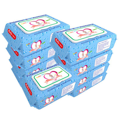 婴儿湿巾手口儿童宝宝手口成人学生带盖湿纸巾10大包/45抽