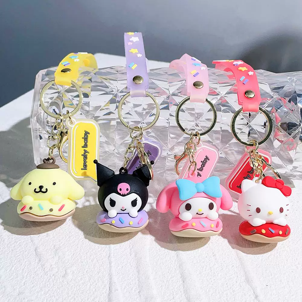 Милый подвесной держатель для ключей с кулоном Sanrio Kuromi Melody
