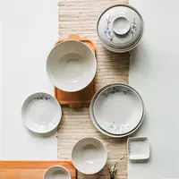 Высококлассная японская посуда, керамический модный комплект, 12 шт