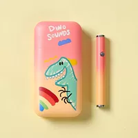 Радужный динозавр, подарочная коробка, градиент