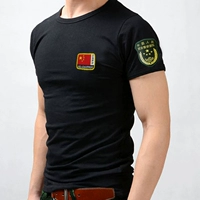 Одежда, камуфляжная футболка для мальчиков для тренировок, с вышивкой, короткий рукав