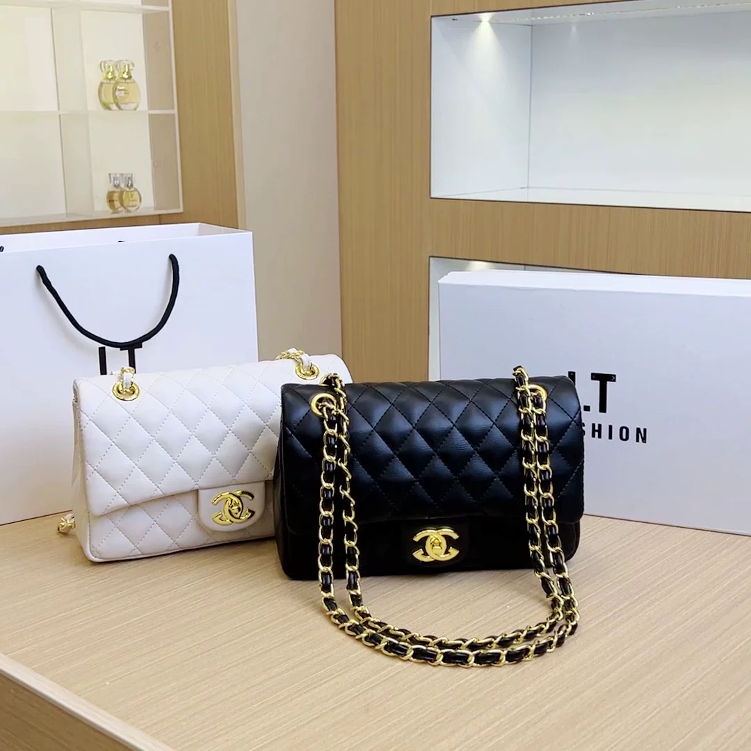 Маленькая сумка, модная универсальная сумка через плечо на одно плечо, стиль Chanel, натуральная кожа