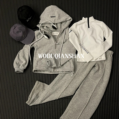 taobao agent [WDQS] Spot drops *ONE *gray sportswear/baseball cap/fitness clothing ID75/68
