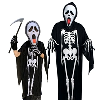 phù thủy halloween Bé trai biểu diễn ma đạo cụ Halloween trang phục trẻ em ma đồng hồ đồng hồ cosplay quần áo ăn mặc makeup halloween dễ thương