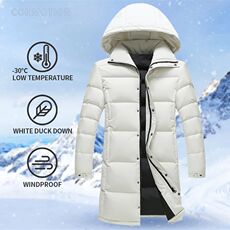 Пуховик мужской long down jacket men