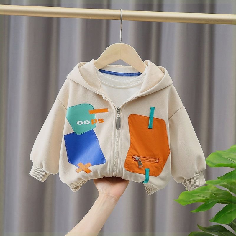 Clearance Discount Bala Boys' Jacket Pure Cotton Baby 2023 New Spring and Autumn Children's Western Style Jacket Girls Korean Style