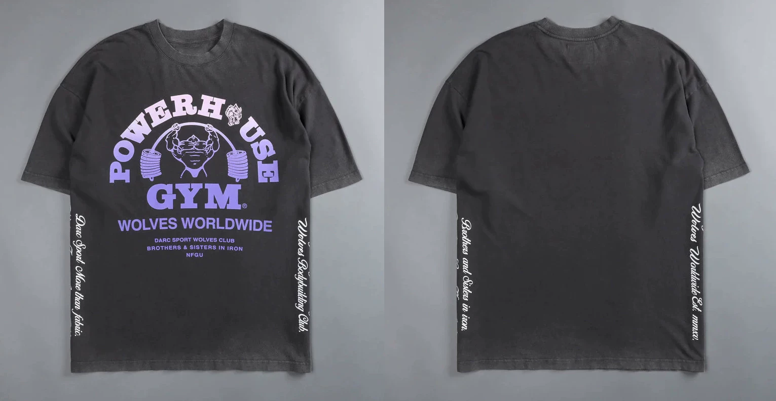 [Darc Wolf Спорт футболки Oversized графика DTG печать техника]