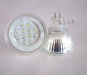 220V LED12 hạt ánh sáng trắng ấm đỏ vàng xanh xanh màu MR16 cốc đèn LED hạt đèn GU5.3 pin