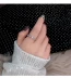 Cô tiên nhỏ đơn giản kim cương hở đuôi nhẫn ngón trỏ nhẫn nữ sinh viên Nhật Bản và Hàn Quốc sành điệu nhẫn ngọc trai lưới màu đỏ cá tính - Nhẫn Nhẫn