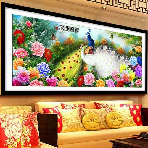 5D Diamond Emburated Cross Flower Clooming Rich и Rich Новые бриллиантовые картины, полные бриллиантовых вышитых пастор