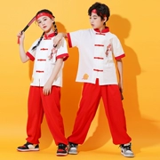 Trang phục biểu diễn võ thuật dành cho trẻ em, trang phục cổ vũ đại hội thể thao trường tiểu học, xu hướng quốc gia kung fu bé kiểu Trung Quốc
