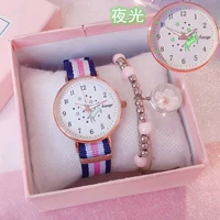 Радужные милые часы, ремешок для часов, в корейском стиле, простой и элегантный дизайн