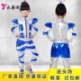 Trẻ em robot trang phục phi hành gia phi hành gia Xiaohe phong cách biểu diễn quần áo bảo vệ môi trường quần áo quần áo khiêu vũ đồ cho bé gái