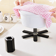 Sáng tạo thép không gỉ nồi mat cách nhiệt mat chống nóng placemat bộ đồ ăn tấm hộ gia đình Châu Âu gấp bếp giữ nồi
