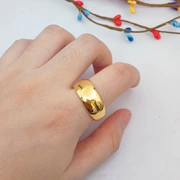 Cổ điển giả vàng Việt Nam nhẫn vàng nam mịn màng điều chỉnh vàng nguyên chất trang sức nhẫn vàng không phai