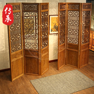 Trung quốc cổ hoa cửa sổ màn hình gấp màn hình phân vùng Meilan tre và hoa cúc hollow khắc nhà hàng phòng khách khách sạn hai mặt khắc