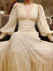 jk制服加工定制 【维多利亚·victoria】复古性感草原裙连衣裙vintage 古着复刻