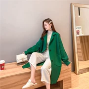 Mùa thu đông 2019 áo khoác len dài cỡ lớn mới dành cho nữ phiên bản Hàn Quốc của áo len mỏng dành cho học sinh - Áo Hàn Quốc